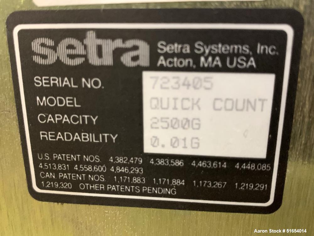 Used- Setra High Resolution Counting Scale, Model: Quick Count