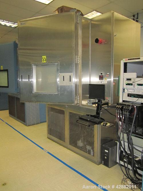 Used Russells Technical Products Environmental  (Temperature/ Humidity) Chamber, Model RD32-5-5, self- contained. Heat rejected kW = 17.6, 3/60/460V.  Max load (A) 47.  DI Water 10 gpm @ 25 psi max. ...