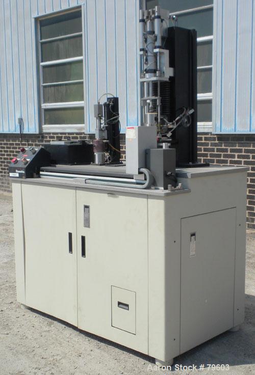 Used Rheometric Scientific Automated Melts Analyzer Model RAMA. 15 AMP, 50/60 Cycle, 200/240 Volt. Can accommodate up to 18 test cartridges.