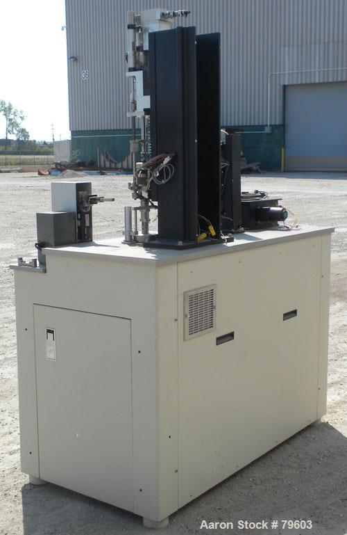 Used Rheometric Scientific Automated Melts Analyzer Model RAMA. 15 AMP, 50/60 Cycle, 200/240 Volt. Can accommodate up to 18 test cartridges.