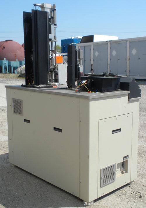 Used Rheometric Scientific Automated Melts Analyzer Model RAMA. 15 AMP, 50/60 Cycle, 200/240 Volt. Can accommodate up to 18 test cartridges.
