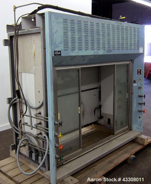 Used St Charles Manufacturing Laboratory Fume Hood. Internal dimensions approximate 62-1/2” wide x 23-1/4” deep. Sliding front doors.