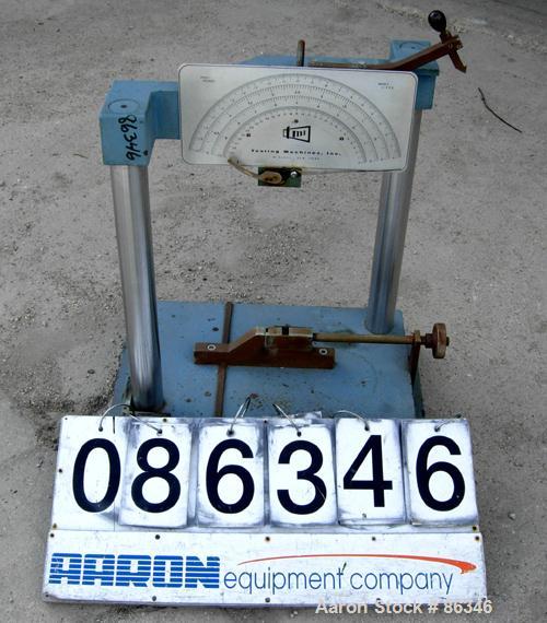 Used TMI Pendulum Impact Tester. Approximately 11' per second. Requires pendulum arm.