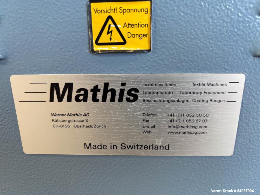 Werner Mathis AG LTE-T Lab Oven – Electric Drying, 750×1100×1000mm, 210kg