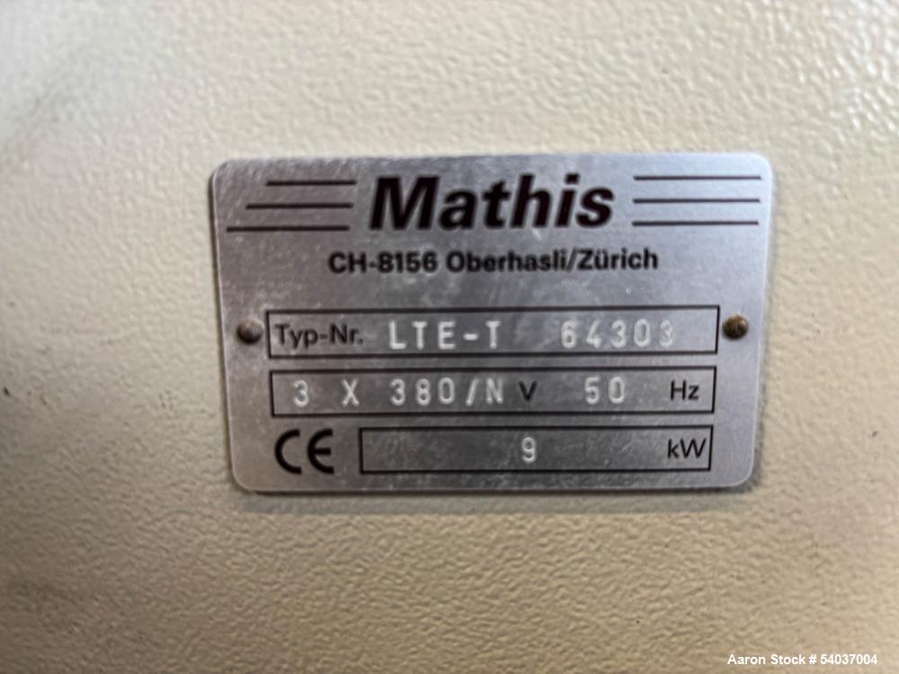 Werner Mathis AG LTE-T Lab Oven – Electric Drying, 750×1100×1000mm, 210kg