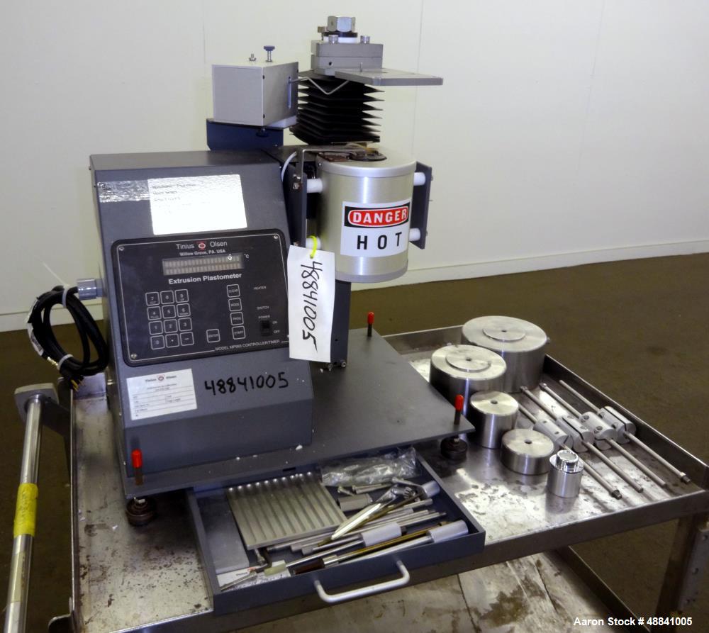 Used Tinius Olsen Extrusion Plastometer/Melt Indexer.