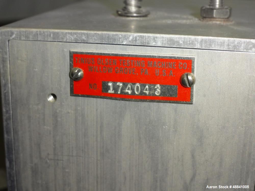 Used Tinius Olsen Extrusion Plastometer/Melt Indexer.