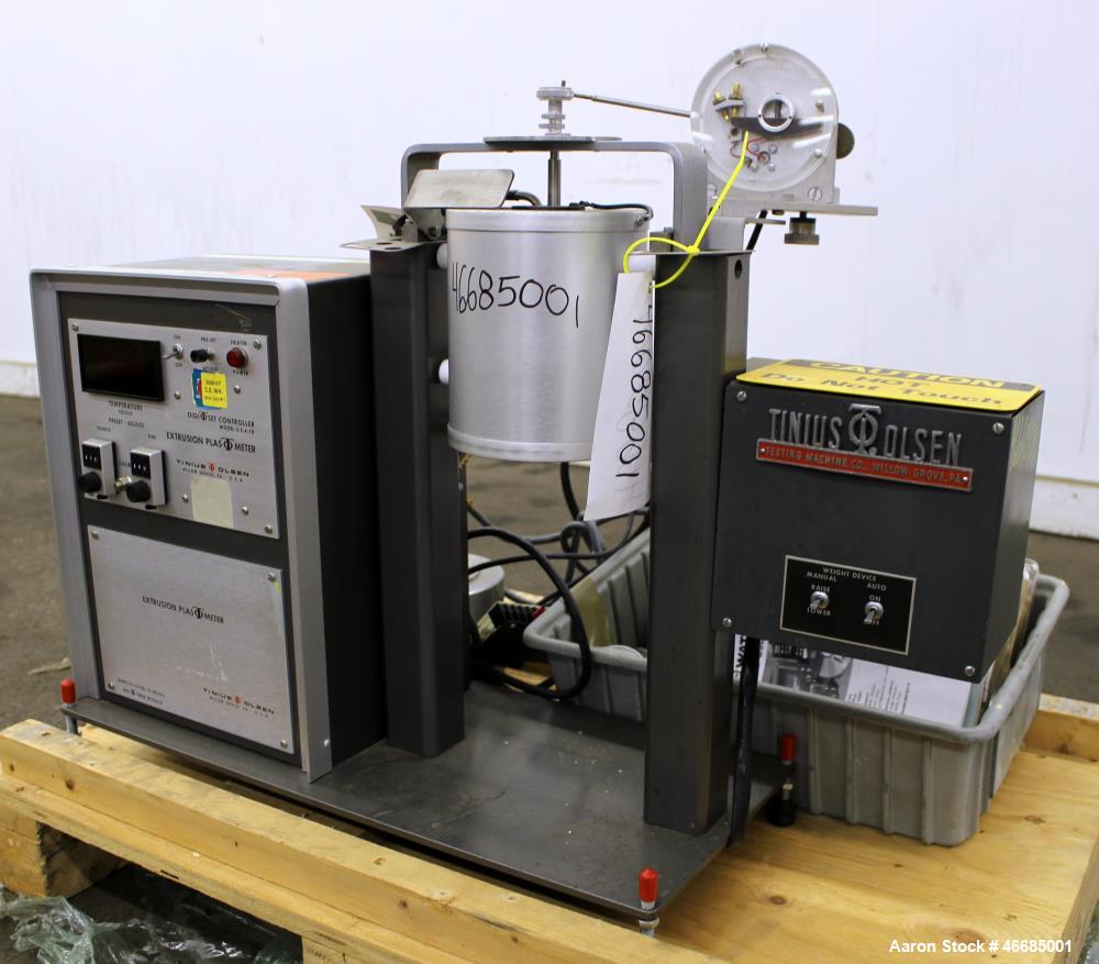 Used Tinius Olsen Extrusion Plastometer/Melt Indexer, Model UE-4-78.