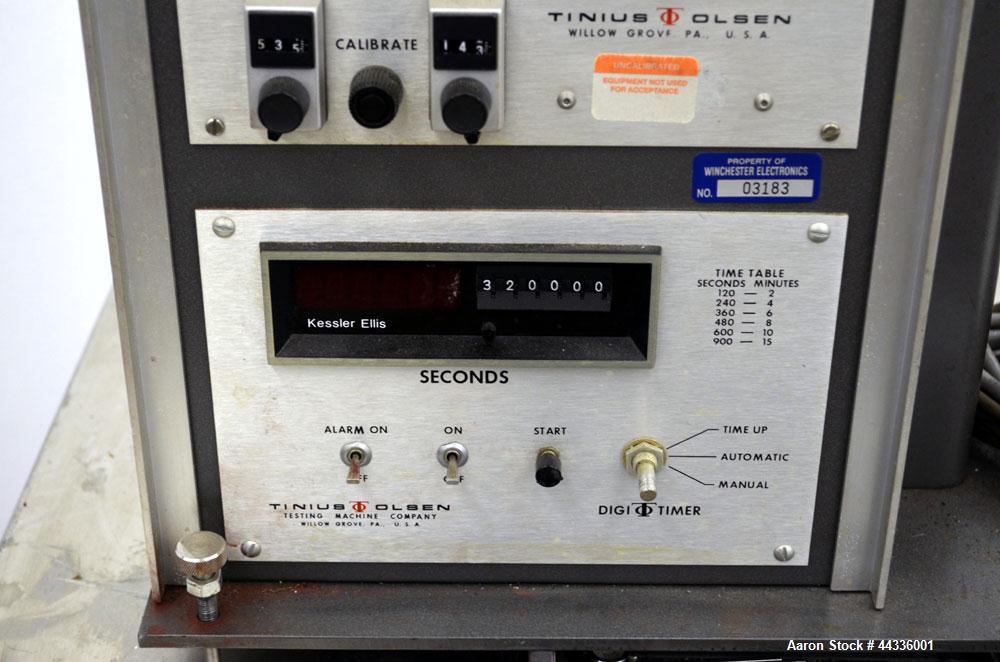 Used Tinius Olsen Extrusion Plastometer/Melt Indexer, Model UE-4-78.