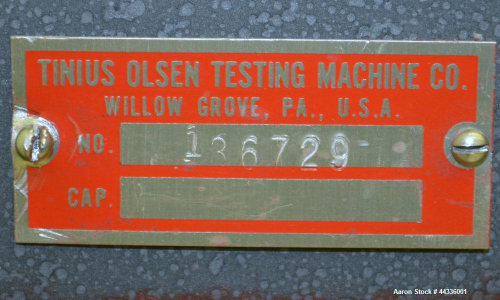 Used Tinius Olsen Extrusion Plastometer/Melt Indexer, Model UE-4-78.