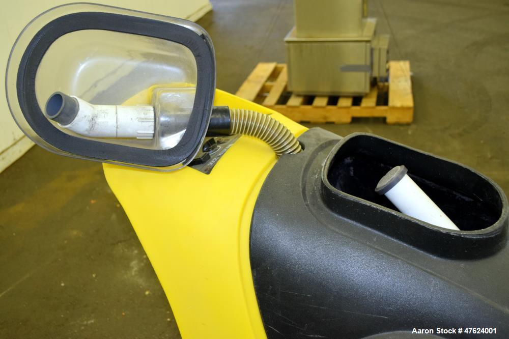 Used Tornado Industries 20 Gallon Self Contained Carpet Cleaner, Model Marathon 2000. 22" Wide cleaning path. 60 Hertz, 115 volts, 15 amps. Serial# 98190CBF10140.