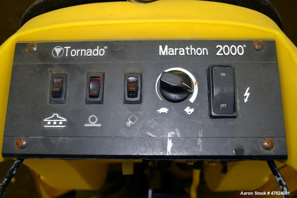 Used Tornado Industries 20 Gallon Self Contained Carpet Cleaner, Model Marathon 2000. 22" Wide cleaning path. 60 Hertz, 115 volts, 15 amps. Serial# 98190CBF10140.