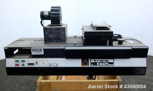 Used Trans-Tech UV Curing Conveyor System, Model 15608-10. Includes an UVEX model 15647-6 "C" Lamp, serial# 5027.