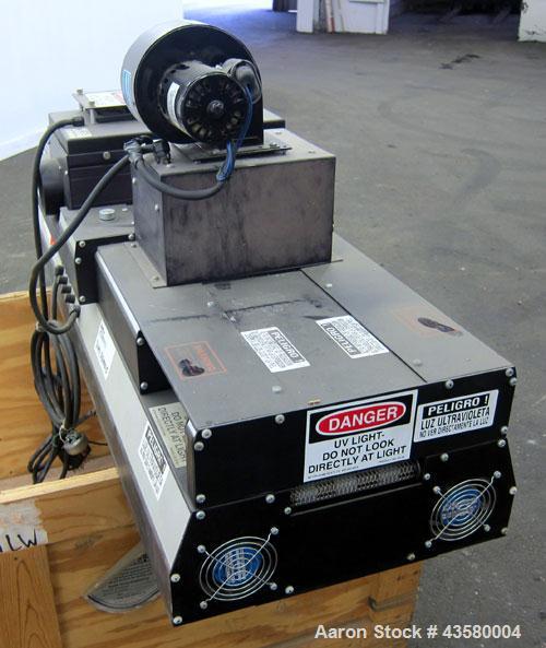 Used Trans-Tech UV Curing Conveyor System, Model 15608-10. Includes an UVEX model 15647-6 "C" Lamp, serial# 5027.