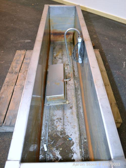 Used Arsco Ultrasonics Cleaner, Model Brute 7000, 304 Stainless Steel. Housing measures 13-3/4" wide x 72" long x 20-3/4" deep, open top no cover, flat bottom. (1) Bottom generator. Includes a contro...