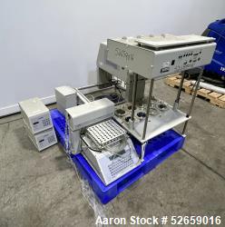 Used- VanKel Lab Equipment, Model 10-0700. VK 7010 apparatus set up for  8 (4+4) spindles, (8) 3-1/2" diameter vessels. With...