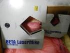 Used Beta Laser Mike, controller model 182-300, serial# 98-2862, with model 201-100, range from .25-25mm, +/- .006%, serial# 98-129 mike, model 202-200, range from .36-50.8mm, +/- .004%, serial# 98-0...
