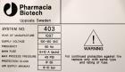 Used- Amersham Pharmacia Biotech Chromatography Skid, System 403.