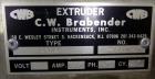 Used Brabender Plasti-Corder Model PL2100 Extruder with mixer and extruder acce