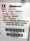 Used Brookfield Programmable DV-II+ Laboratory Viscometer, Model LVDV-II+. Designed to measure fluid viscosity at given shear rates. Viscosity range (Cp) 15 to 6,000,000. Temperature sensing range -1...