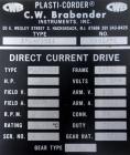 Used C.W. Brabender Plasti-Corder Mixing System consisting of: (1) Direct Current drive unit, model EPL-V5501, approximately 5 hp, 200 volt, 2500 rpm, ratio 25 to 1. (1) Electronic Plasti-Corder torq...