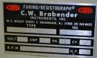 Used C.W. Brabender Farinograph/ Resistograph, Model FA/R-2.Designed to measure the water absorption of flours, determine the rheological properties of dough, check production and flour blends in the...