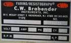 Used C.W. Brabender Farinograph/ Resistograph, Model FA/R-2.Designed to measure the water absorption of flours, determine the rheological properties of dough, check production and flour blends in the...