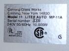 USED: Corning Glass Works Mega-Pure automatic water distillation unit, model MP-11A, glass construction. Production volume 1...