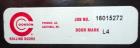 Used Denios Air Conditioned Storage Cabinet, Model L39-3164-F2-RD-MOD.
