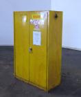 Used- Eagle Manufacturing Safety Storage Cabinet, Model 1947, Carbon Steel. 45 Gallon capacity, (2) Manual doors. Compliance...