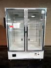 Used Jordon Scientific Freezer, Model FT-2-BRGCH-V2. Dual sided with dual glass doors, approximately 23