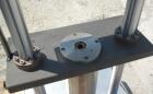 Used Gottfert Capillary Rheometer, Model 012.01, Series 1000. Approximate 9.5 mm diameter x 200 mm long test barrel, rated up to 400 Degrees C, 10 kn test force. Includes a Rheotens electronic tensil...