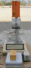 Used Gottfert Capillary Rheometer, Model 012.01, Series 1000. Approximate 9.5 mm diameter x 200 mm long test barrel, rated up to 400 Degrees C, 10 kn test force. Includes a Rheotens electronic tensil...