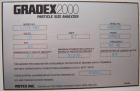 Used-Gradex 2000 Particle Size Analyzer, Model G203-SM1. 115 volt, 6.7 amps, single phase, .96 kva, 60 hz. Minimum supply ci...