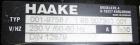 Used Haake Rheocord 9000 Fisons Rheometer Mixer. Consisting of: (1) Haake model 002-1674 (2) wing rotors, chrome plated. (1) Jacketed mixing chamber, (1) drive system, model 001-9758, serial# 1950073...