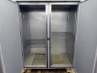 Used- Hobart Two Section Medium Temperature Refrigerator, Model Q2. 48.9 Cubic feet capacity, approximate interior dimension...