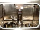 Used ISI Laminar Flow Glove Box Isolator, Model RLI-1, Stainless Steel. Single sided, approximately 42