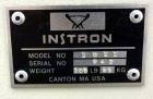 Used Instron Universal Testing Machine, Model 1011