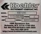 Used Koehler Instrument Company Flashpoint Apparatus, Model K87100. Closed Cup Flash Point Tester accurately determines the lowest flash point temperature of fuels, lubricating oils, and homogenous l...