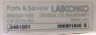 Used Labconco Model 3461001 Type B2 Total Exhause Biological Safety Cabinet/Glovebox. Logic Class II. Has 6' nominal width and an 8