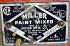 Used- Miller Dual Paint Shaker, Model G.  Dual canister holders, driven by a 1/3hp, 1/60/1150 volt, 1725 rpm motor.
