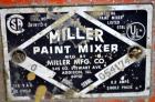 Used Miller Dual Paint Shaker, Model G.  Dual canister holders, driven by a 1/3hp, 1/60/1150 volt, 1725 rpm motor.