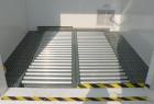 Used Safety Storage Inc Safety Storage Building, Model 0808-4FRE-C. Internal 73’’ wide x 73’’ deep x approximately 84’’ tall. 48’’ wide roller conveyor section, steel floor grating, approximate 332 g...