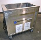 Used Ultrasonic Power Corporation Ultrasonic Cleaner, Model 53-40-158, 304 Stainless Steel. Approximate 39 gallon tank, 18’’ wide x 32’’ long x 16’’ deep. Includes a removable basket. Peak power 1500...