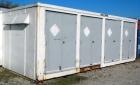 Used Haz-Stor Hazardous Material Storage Enclosure,  carbon steel. Internal enclosure dimensions 264’’ long x 96’’ deep x 83’’ tall. (4) Double door access, each door opening 53’’ wide x 80’’ tall. (...