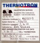 Used-Thermotron Temperature/ Humidity Chamber, Model SMX-35-5-5.  Self- contained. Year 1987.