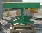 Used: Lexco long deck hydraulic lift table, model STN3010-2F, carbon steel. Approximately 2000 pound lift capacity, 30