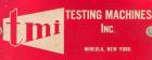 Used TMI Pendulum Impact Tester. Approximately 11' per second. Requires pendulum arm.