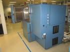Used Russells Technical Products Environmental (Thermal Shock) Chamber, Model TSV-3-10-1, A/C. Heat rejected kW = 2.6, 3/60/460V.  Max load (A) 72.  DI Water 10 gpm @ 25 psi max. Compressed air dry a...