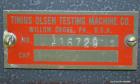 Used Tinius Olsen Extrusion Plastometer/Melt Indexer, Model UE-4-78.